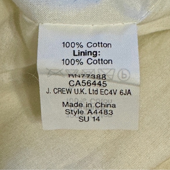 J. Crew Mini Dress Carrie Dot' Cotton Ivory Black Gorgeous! S 4 - Picture 15 of 16